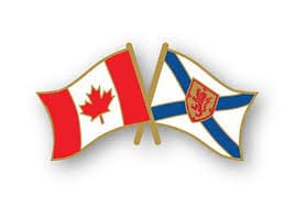 Canadian and Nova Scotia flags